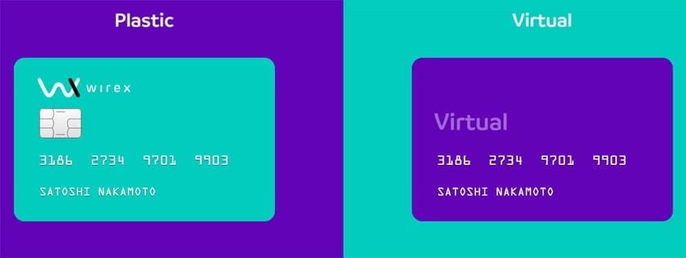 بطاقة فيزا بيتكوين كارد من Wirexapp