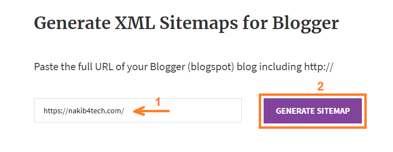 إنشاء ملف Sitemap بلوجر