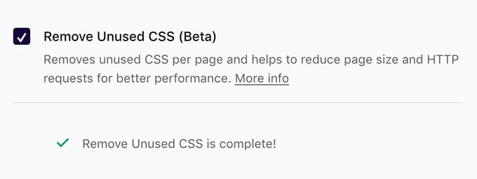 إزالة خدمة CSS غير المُستخدَمة