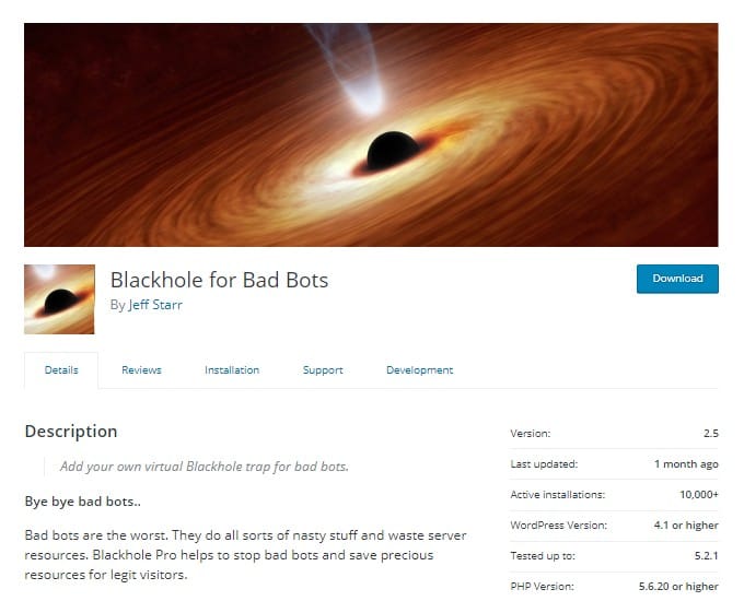 Blackhole For Bad Bots