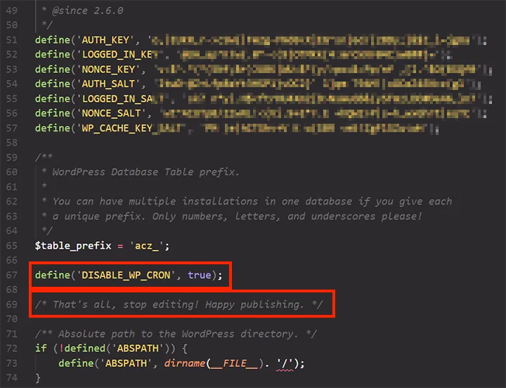 تعطيل WP-Cron في ووردبريس