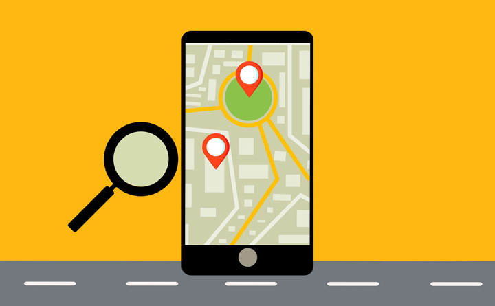 استعمال خرئط جوجل لتحديد المكان الجغرافي بدقة على الهاتف الذكي.