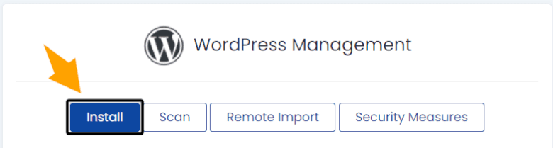 WordPress Manager Install