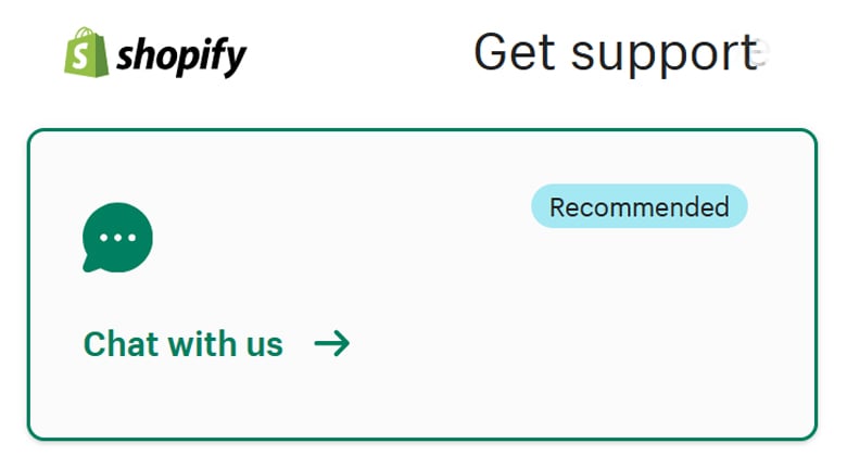 shopify support