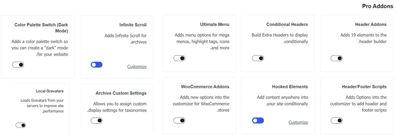 kadence pro addons