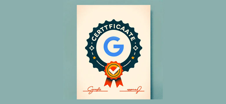free recognized certificates from Google