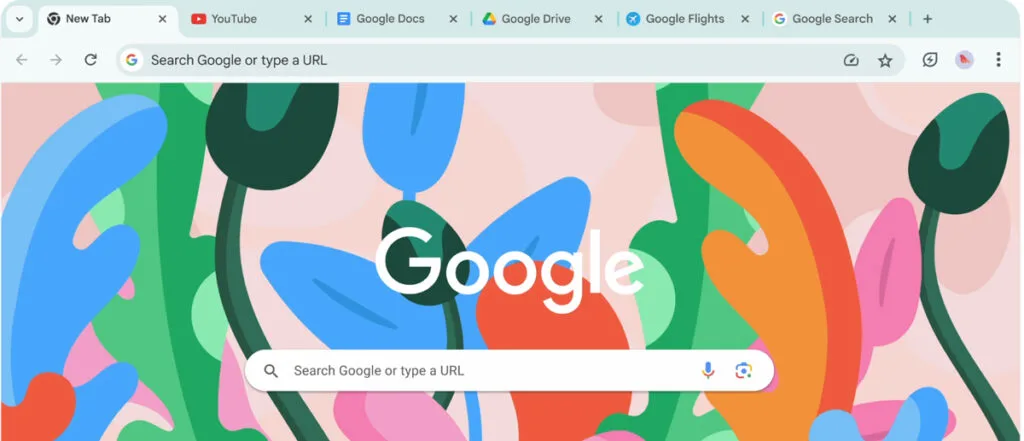 google chrome homepage