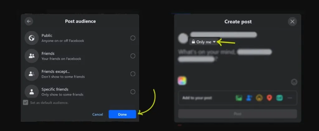 change privacy posts on facebook