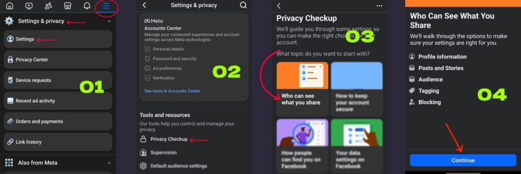 make facebook friends list private step 1